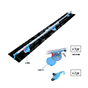 KERALIFT de 340x100 cm + 3 ventosas Pro-Grip + 2 soportes de seguridad (Art. 1D3)